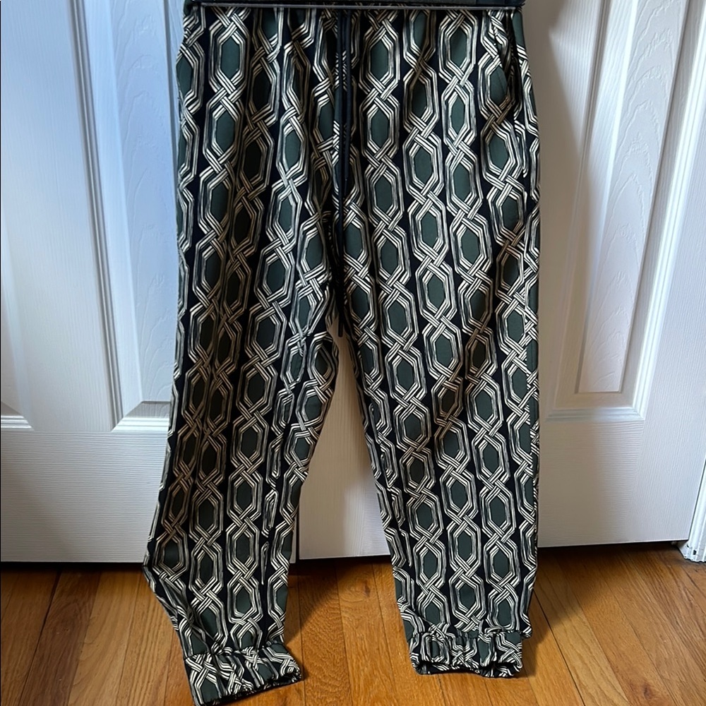 Geometric Patterned Pants - image 1